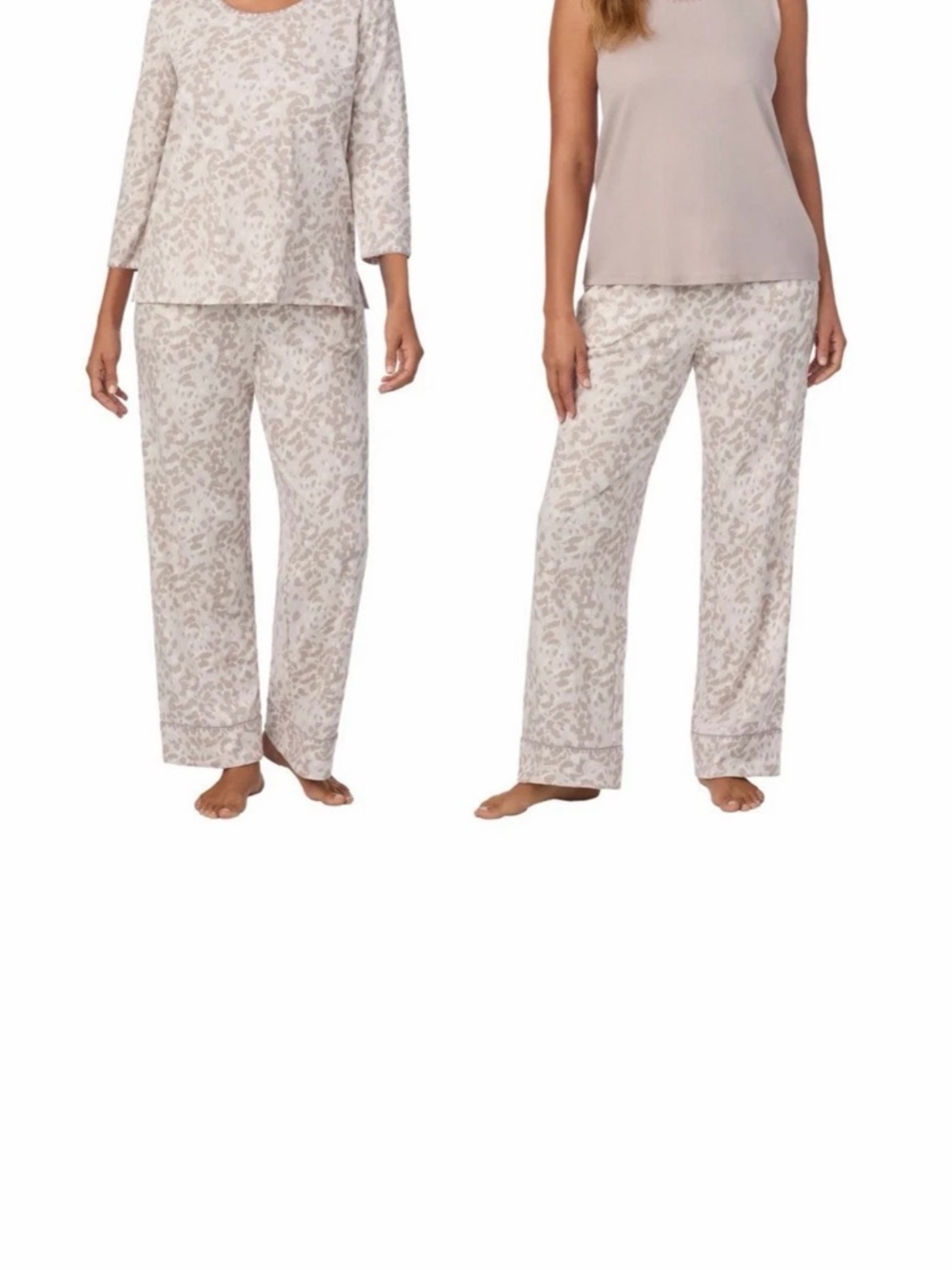 New Carole Hochman Midnight Women’s 3-Piece Lightweight Pajama Set, Cream Medium